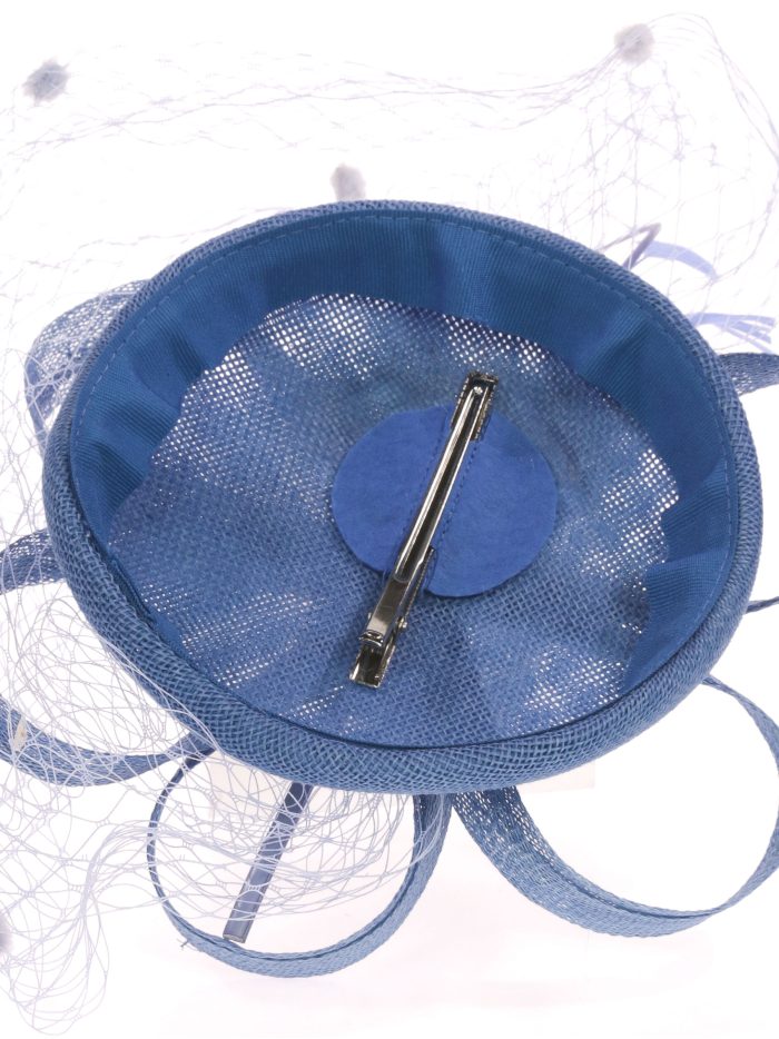 Tocado mediano redecillas celeste