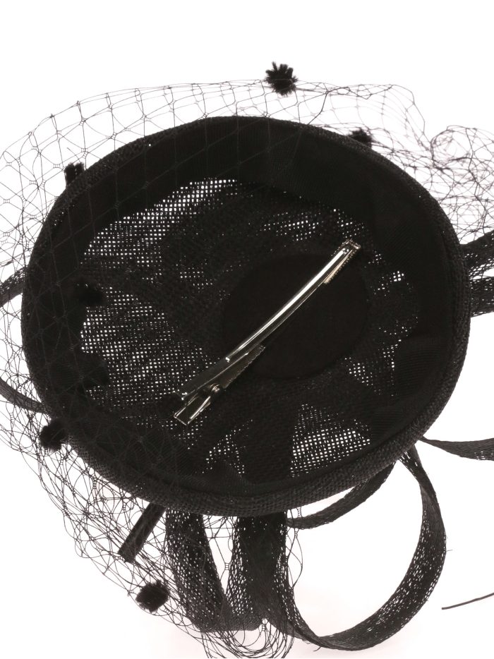 Tocado mediano redecillas negro