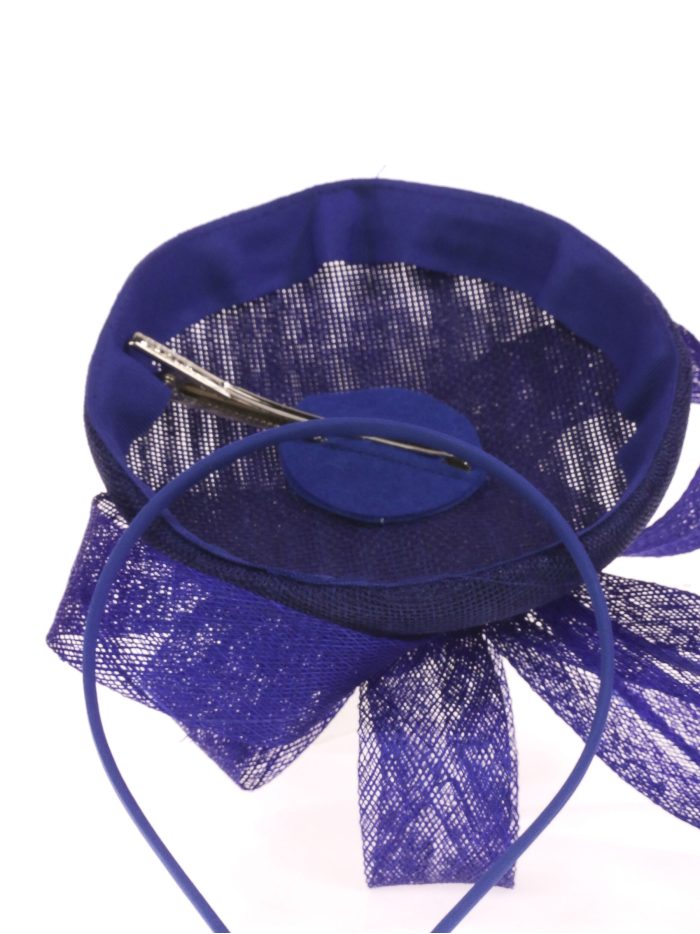 Tocado mediano plumas azulon