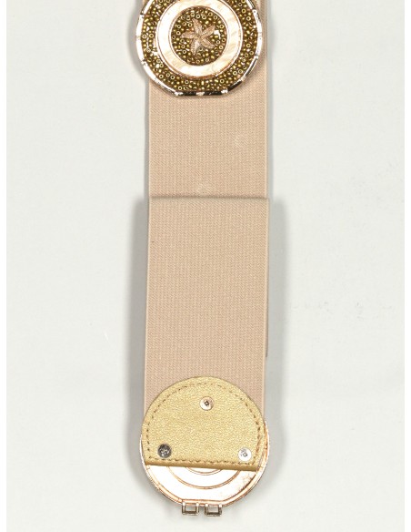 Cinturón elástico estrellas oro-brillo