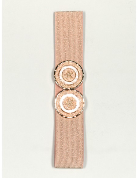 Cinturón elástico estrellas rosa-palo-brillo