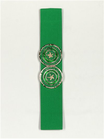 Cinturón elástico estrellas verde-hierba