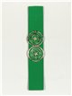 Elastic belt with beads verde-hierba
