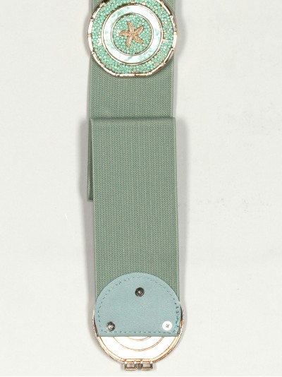 Cinturón elástico estrellas verde-claro 2