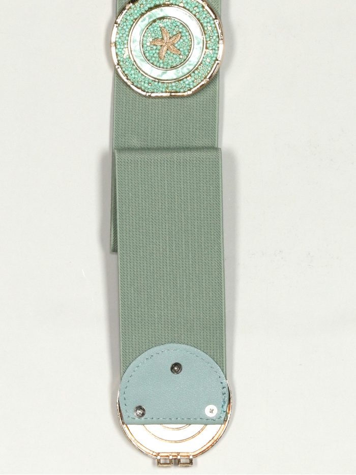 Elastischer Gürtel hellgrüne Sterne