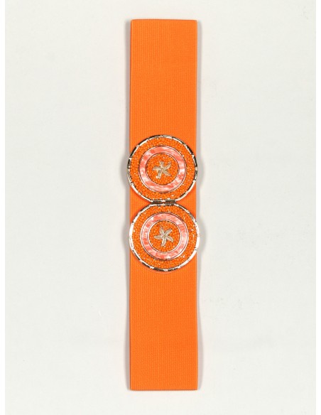 Cinturón elástico estrellas naranja