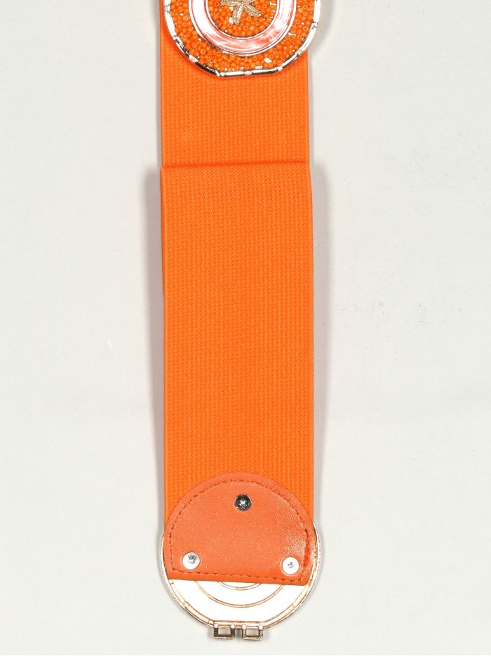 Cinturón elástico estrellas naranja