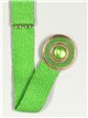 Raffia effect elastic belt verde