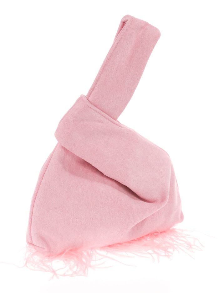 Mini bolso nudo japonés plumas rosa