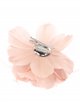 Feather fascinator hair clip with pearl beads rosa-palo
