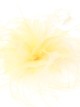 Tocado pequeño plumas amarillo-claro