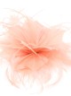 Tocado pequeño plumas rosa