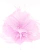 Feather fascinator hair clip lila
