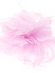 Feather fascinator hair clip lila