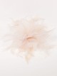 Tocado pequeño plumas nude
