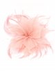 Feather fascinator hair clip rosa-palo