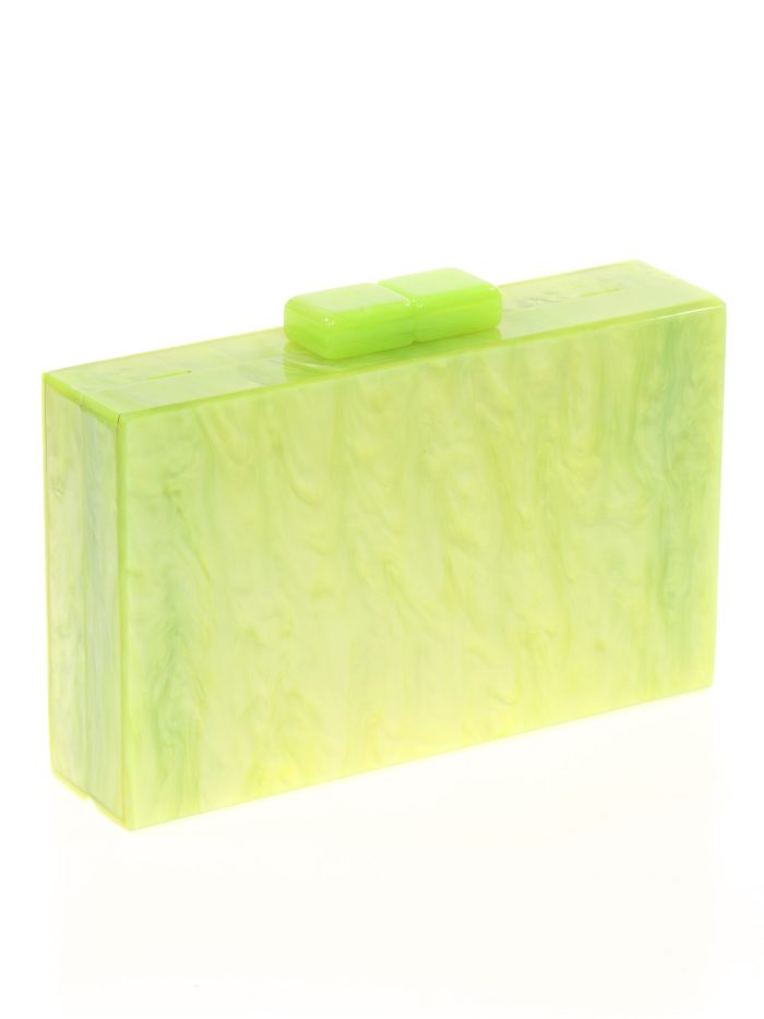 Clutch fiesta nácar amarillo-lima