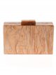 Marble effect clutch oro