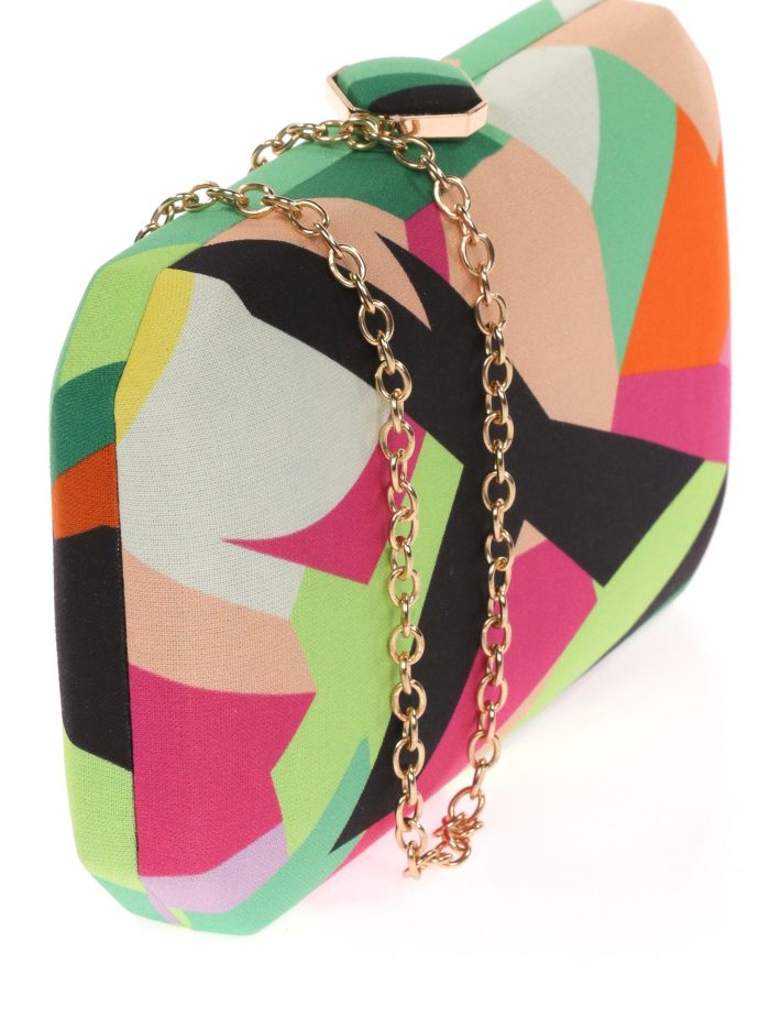 Clutch fiesta estampado verde