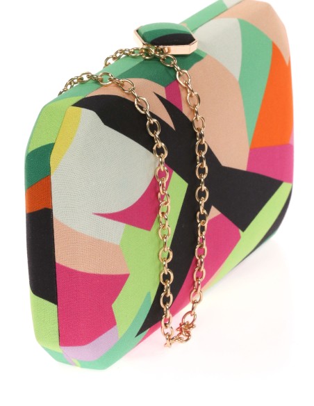 Clutch fiesta estampado verde
