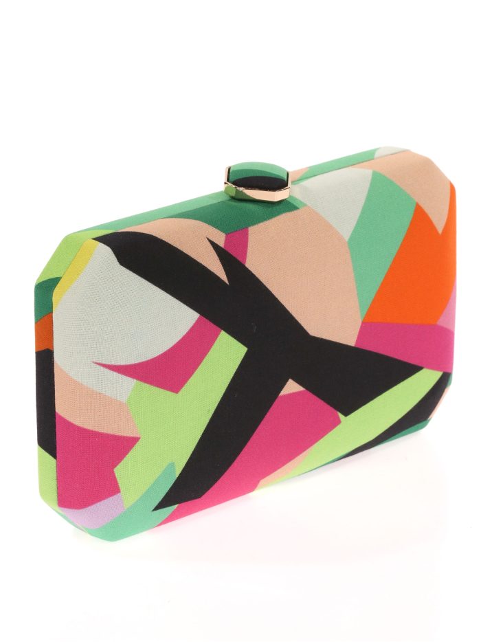 Clutch fiesta estampado verde