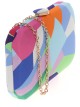 Clutch fiesta estampado azul