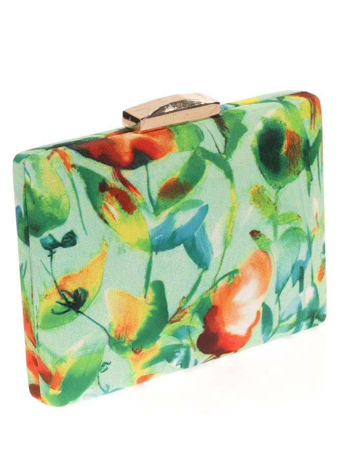 Clutch fiesta estampado verde