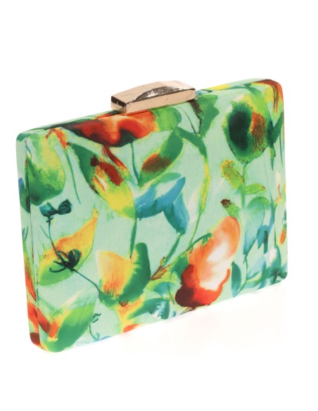 Clutch fiesta estampado verde