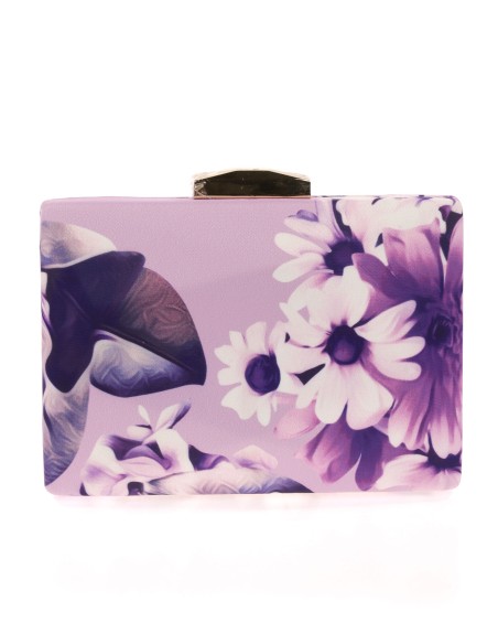 Clutch fiesta estampado violeta