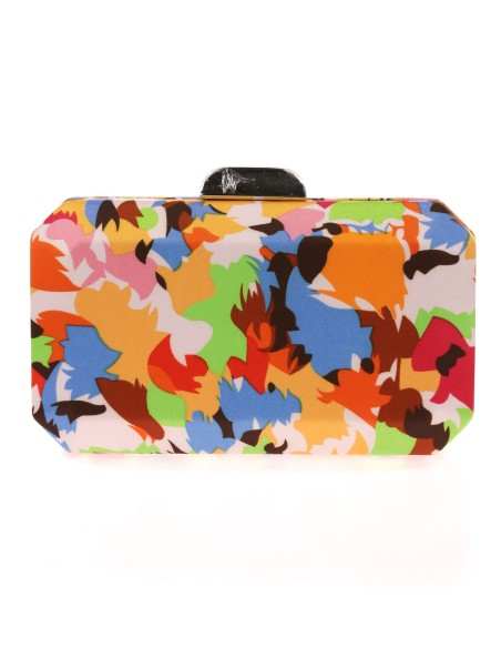 Clutch fiesta estampado naranja