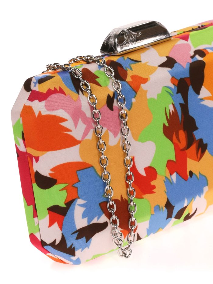 Clutch da festa stampato arancione