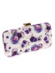 Clutch fiesta floral violeta