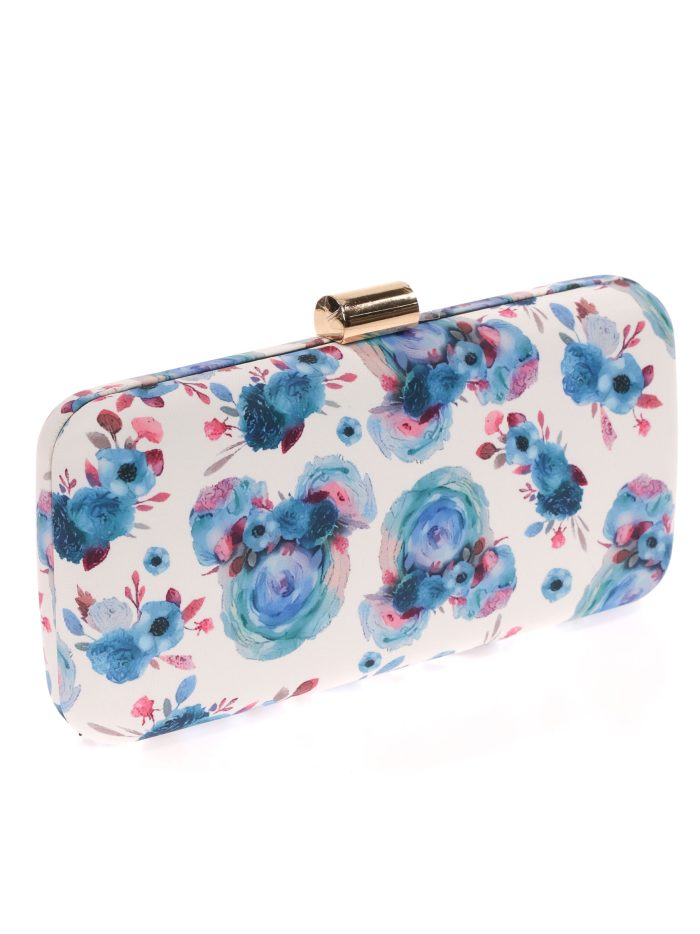Clutch fiesta floral azulon