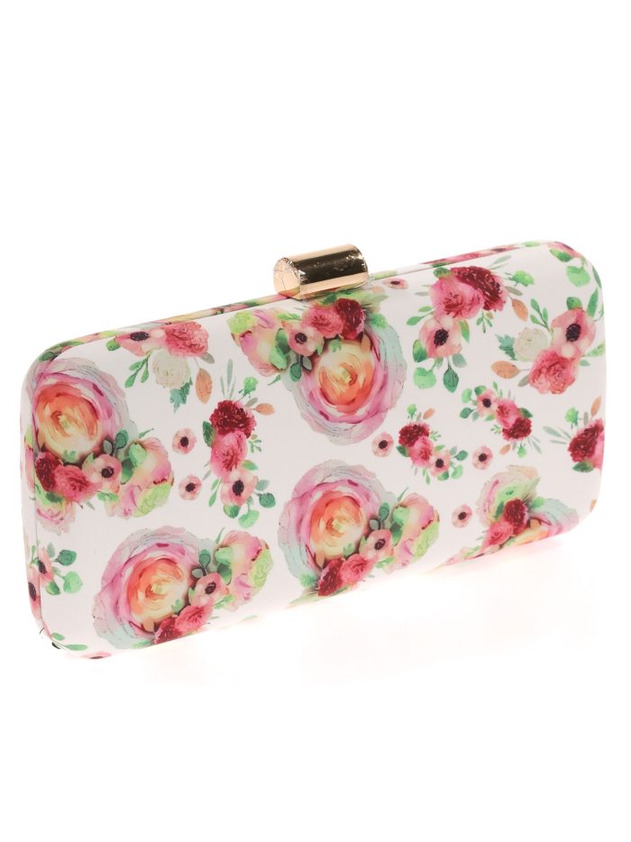 Clutch fiesta floral rosa