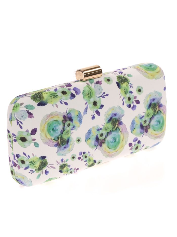 Clutch fiesta floral verde