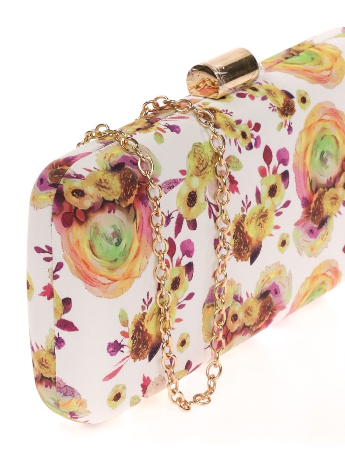 Clutch fiesta floral amarillo