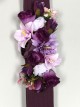 Cinturón elástico flores morado