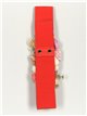 Elastic belt with flowers coral