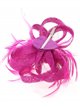 Feather hair fascinator headband buganvilla