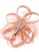 Feather hair fascinator headband rosa-palo