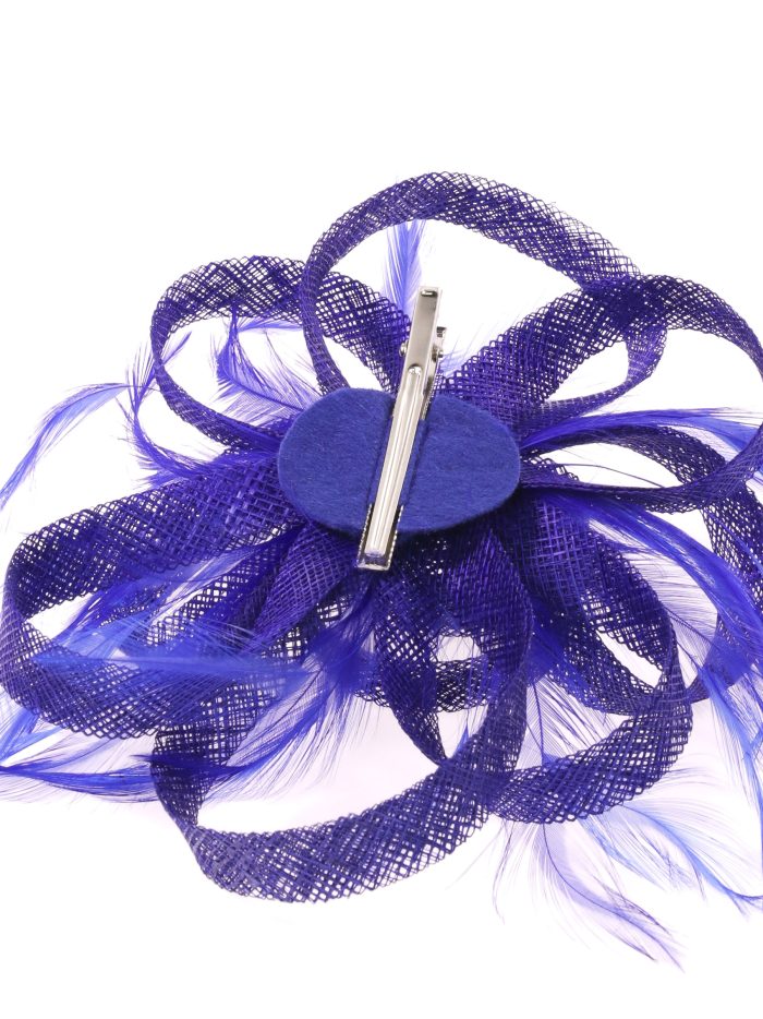 Tocado mediano plumas azulon