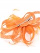 Feather hair fascinator headband naranja