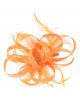 Feather hair fascinator headband naranja