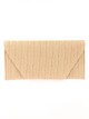 Cartera fiesta efecto rafia nude