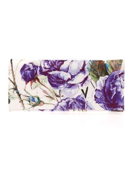Cartera fiesta floral violeta