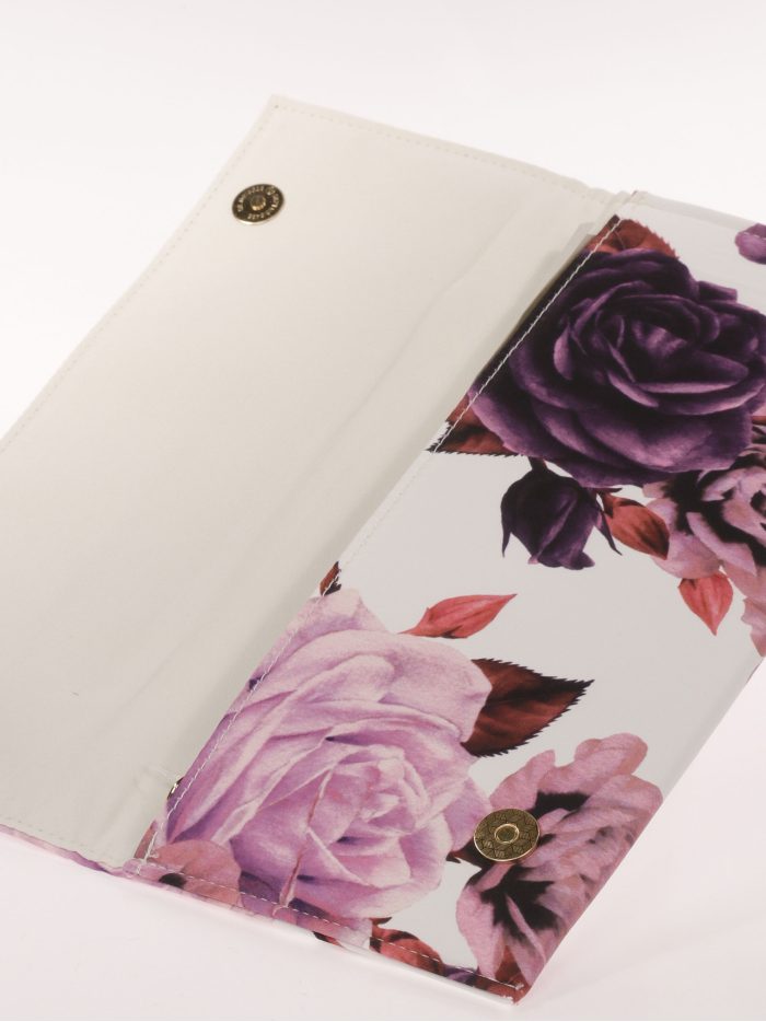 Cartera fiesta floral rosa