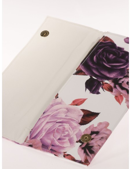 Cartera fiesta floral rosa
