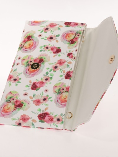 Cartera fiesta floral rosa 2