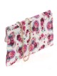 Cartera fiesta floral fucsia