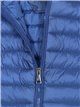 Metallic thread waistcoat with hood navy (42-48)